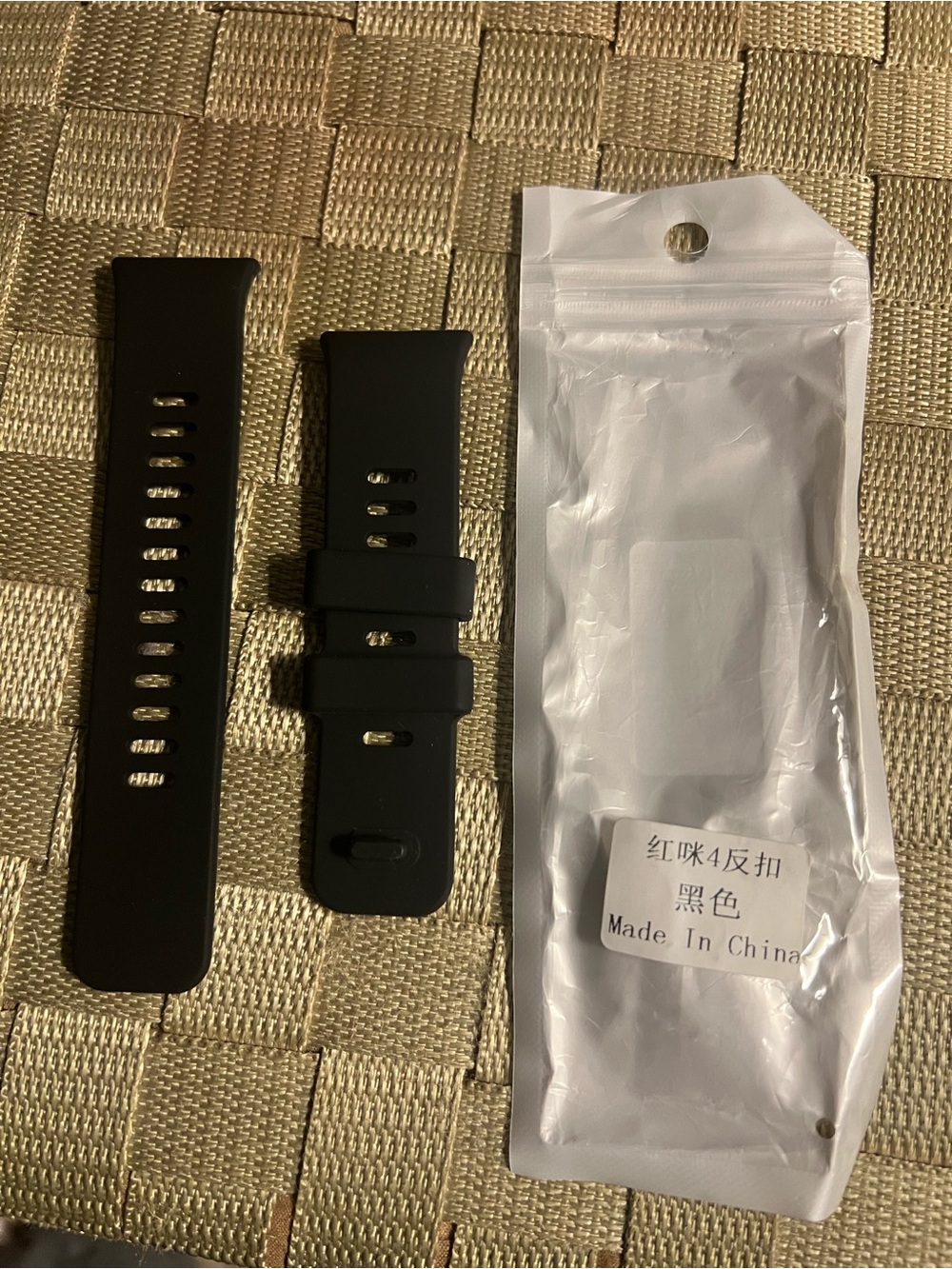 Black Silicone Replacement Watch Band for Redmi Watch 4